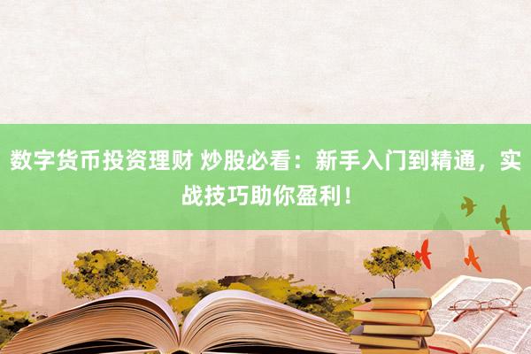 数字货币投资理财 炒股必看：新手入门到精通，实战技巧助你盈利！