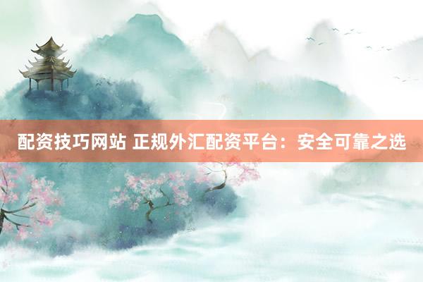 配资技巧网站 正规外汇配资平台：安全可靠之选