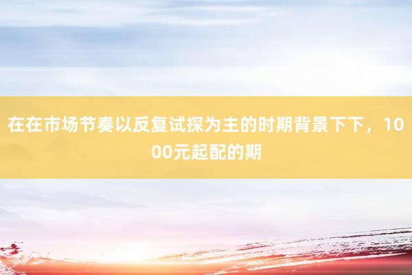 在在市场节奏以反复试探为主的时期背景下下，1000元起配的期