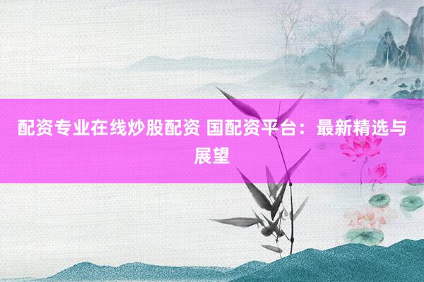 配资专业在线炒股配资 国配资平台：最新精选与展望